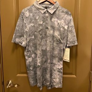 lululemon athletica Gray Tie-Dye Men's Shirt